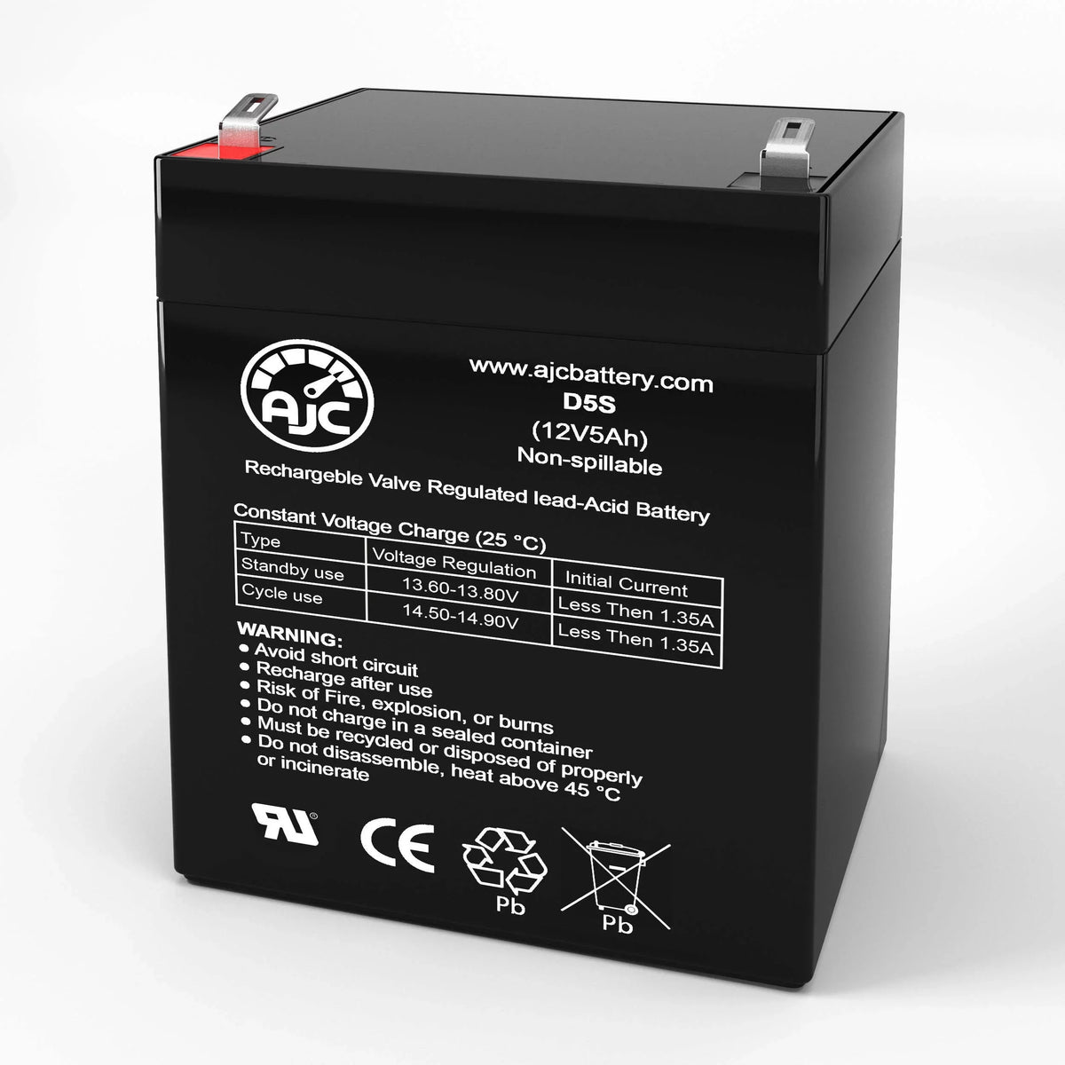 5Ah 12V Fitness AJC with Battery Precor Compatible Replacement Recumbent Battery Equipment Bike C846i
