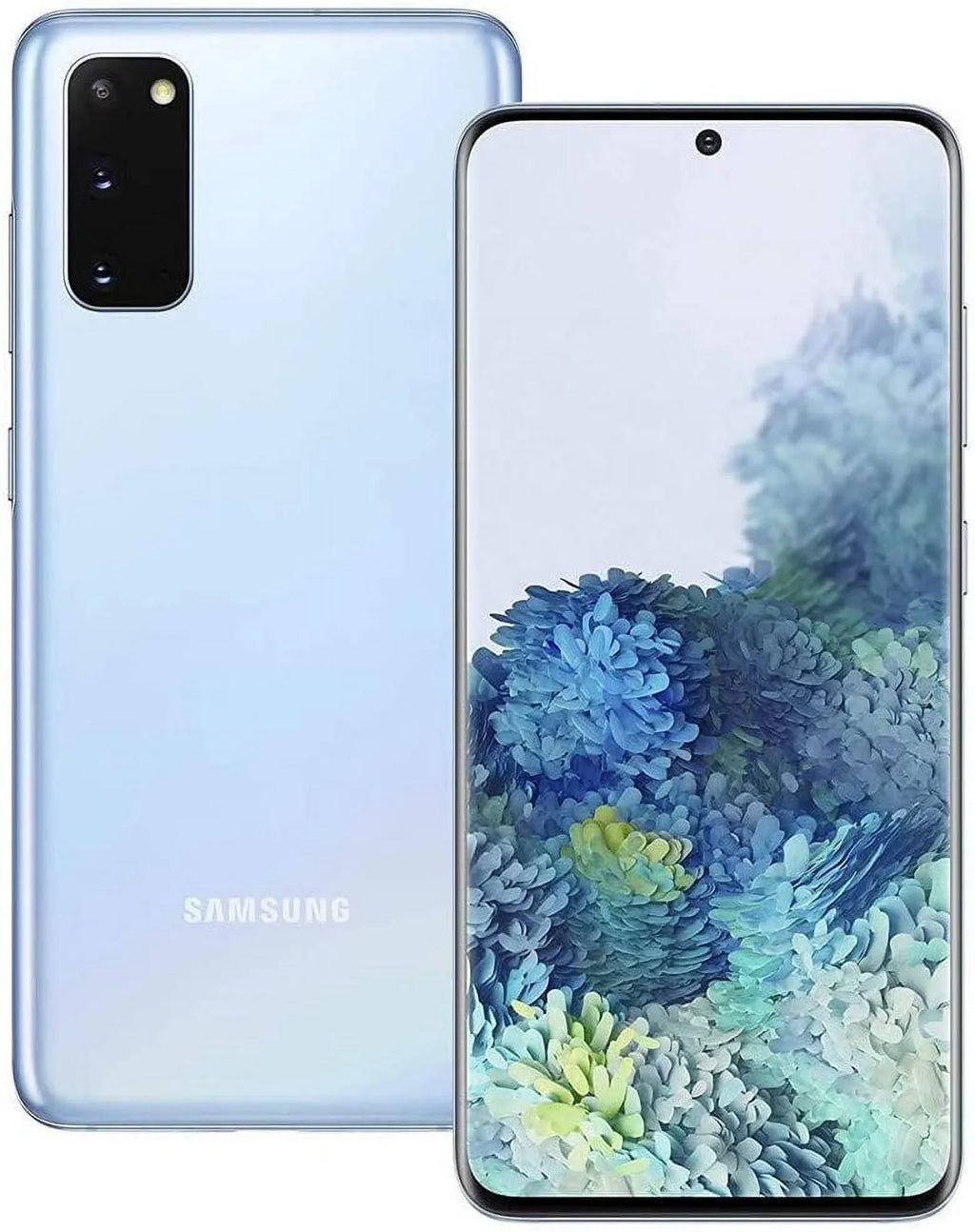 Samsung (Refurbished) Blue Excellent 128GB Cloud Galaxy S20 Cellphone Restored 5G (GSM Unlocked)