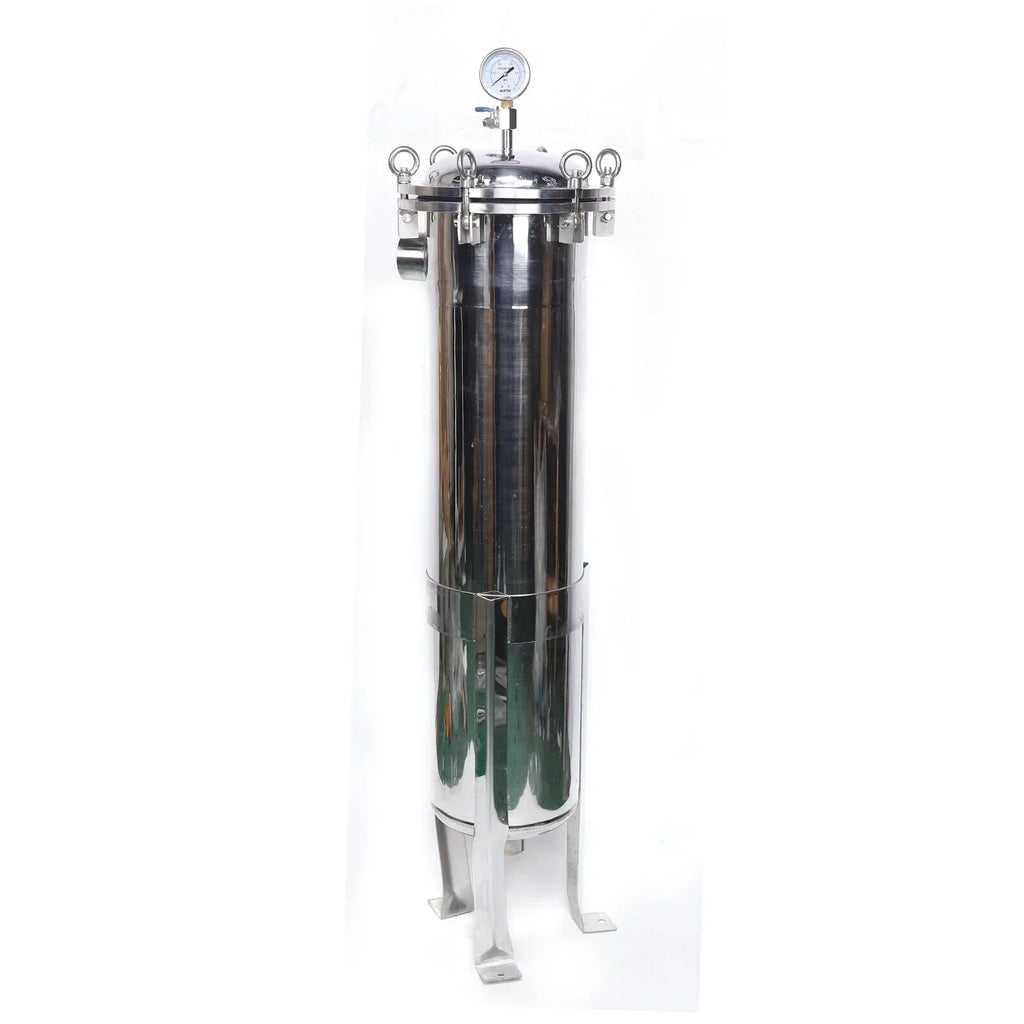 High Steel Pressure Bag 150PSI Stainless In/Out Housing Filter NPT 2in