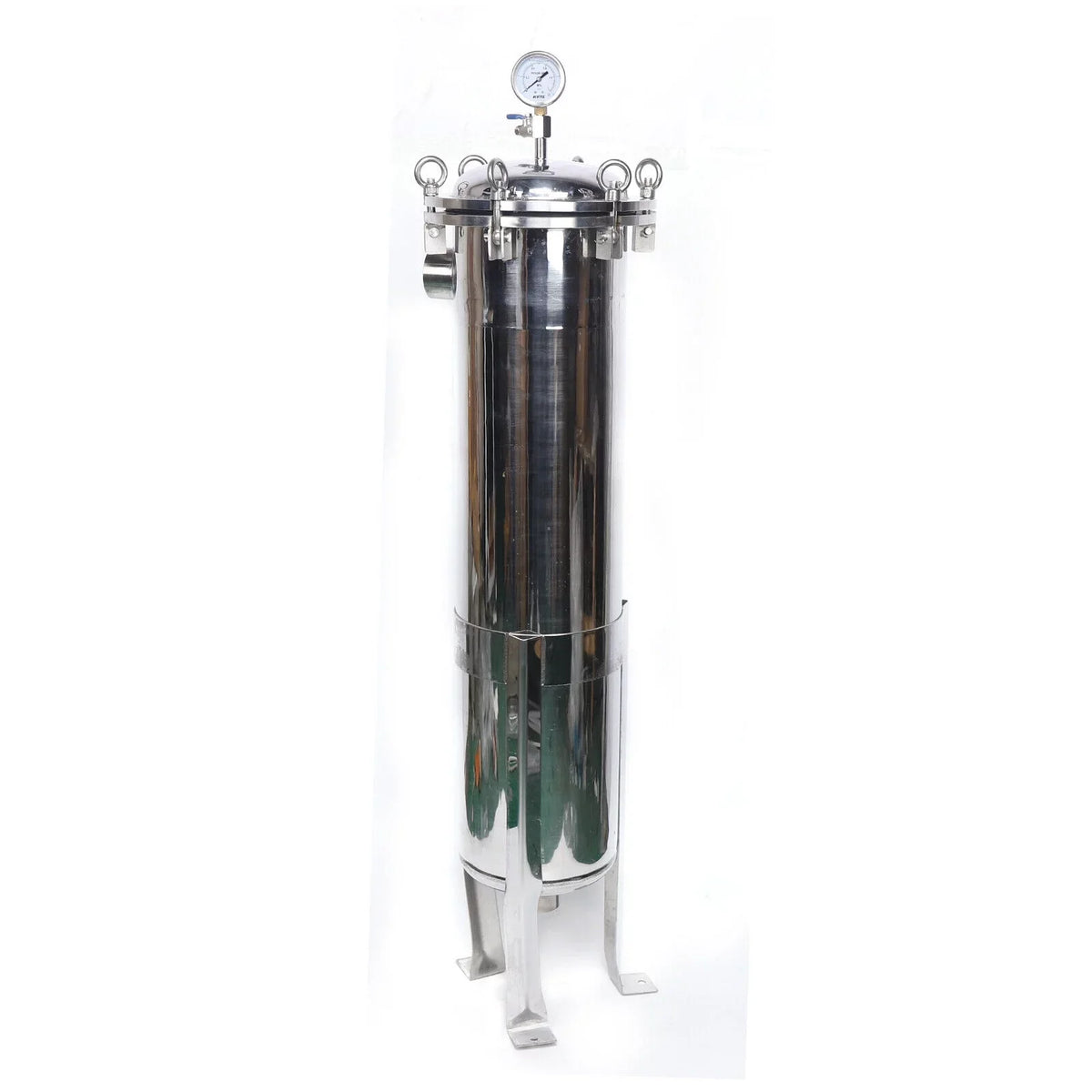 High Steel Pressure Bag 150PSI Stainless In/Out Housing Filter NPT 2in
