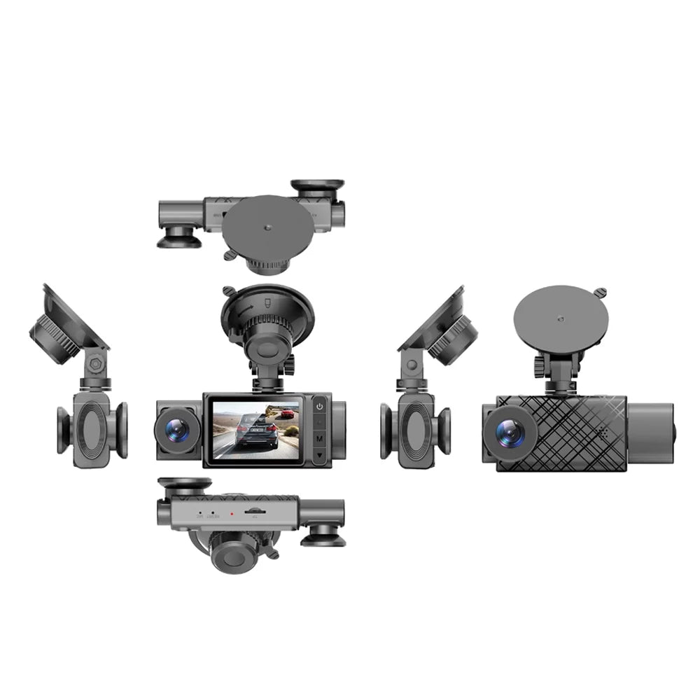 Car Recording Cam Recorder Clear 3 Dash Car Car Rearview Mirror Recorder Anself Safety Cameras Video Driving Multi-Language Auto 2in