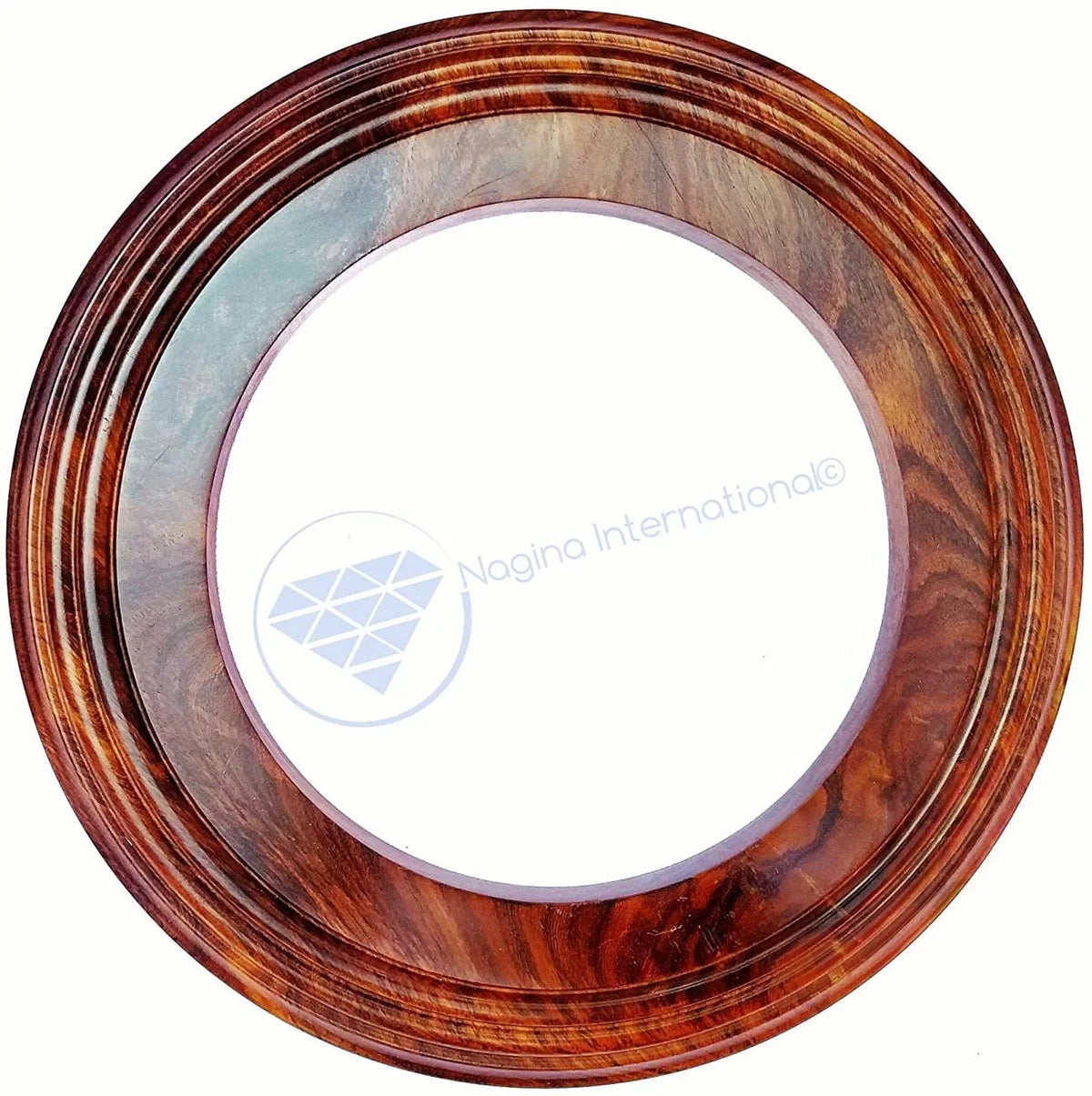 | Solid Base Inches) Frame Handcrafted (16 International Hardwood Wooden Nagina Polished