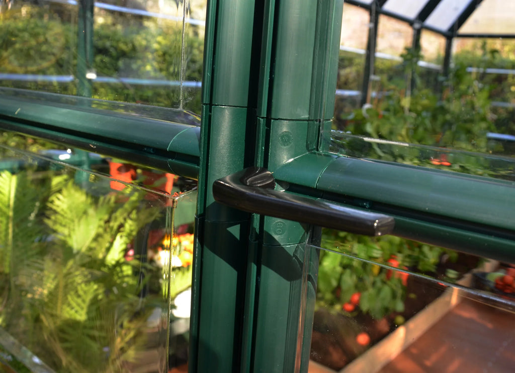 Clear Walk-In - Palram Green Roof Greenhouse Vents - - 8' Grand x 2 Canopia 12' with Gardener