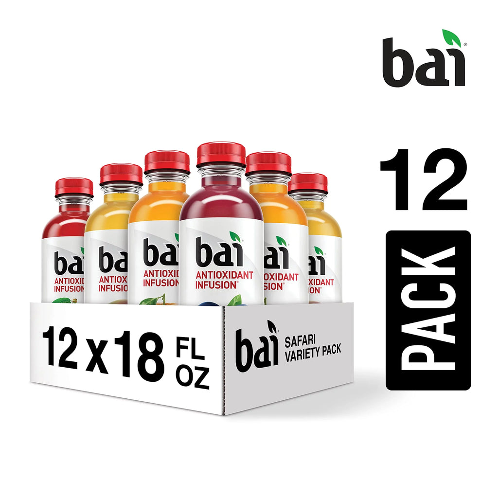 Cherry,18 Zambia Malawi Brasilia (Pack Infused Clementine, Oz Bing Water, Pack, Bottles 3 of Antioxidant of 12) Rica Mango, Costa Safari Variety Fl Flavored Blueberry, Drinks, Each Bai
