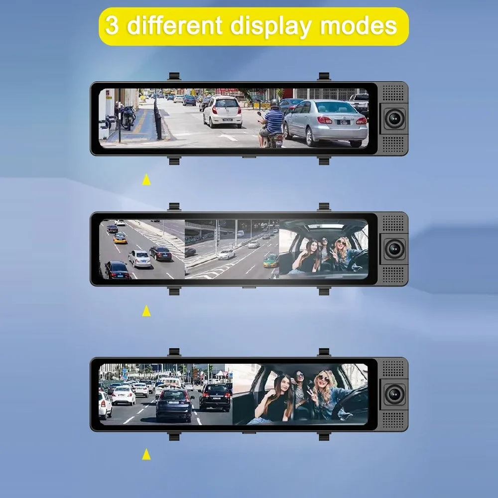 Walmeck Recorder Auto Driving Camcorder, Safety Angle Wide Mirror Rearview Recorder, Dashcam Camera, Car