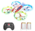 HQ051 RC Glow Drone Indoor Kids Kids, Mini Bezgar 2.4GHz Stunt Boys, Drone for Refurbished Drone, White up Drone Stunt for Drones
