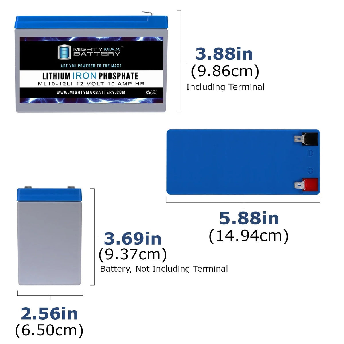 12V Replacement with 3 Battery Marcum Lithium 10AH Pack - VX-1Pro Compatible