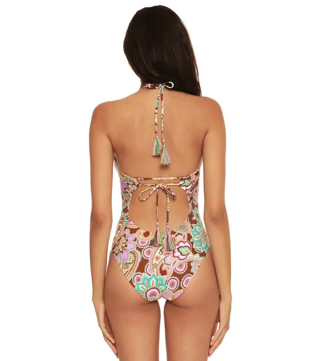 Becca One-Piece by Rebecca Way Multi US Groovy MULTI Virtue Swimsuit, Large