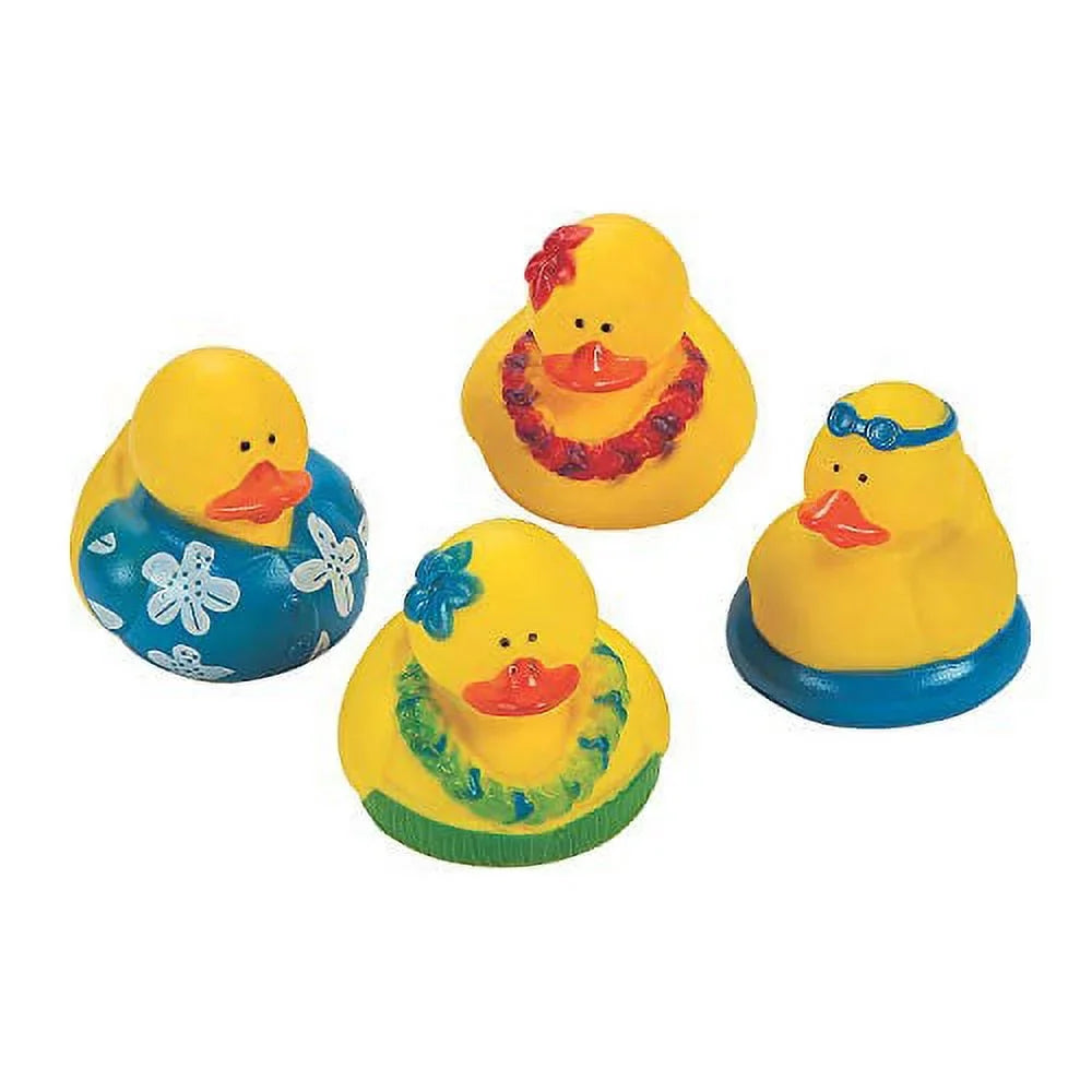 '- - Favors Duckies Luau Rubber 12 Pieces Party