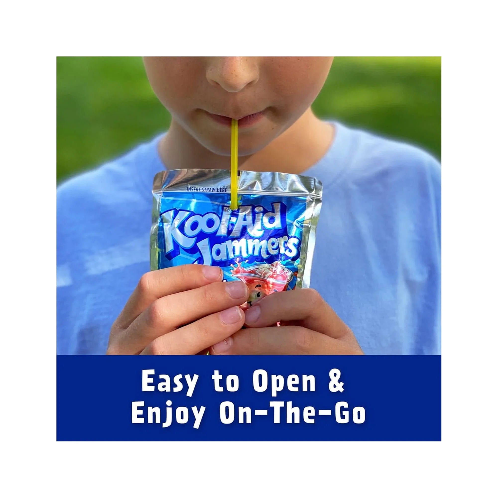 Kool-Aid (Pack Jammers Fruit of 6) Blue Drink, Raspberry