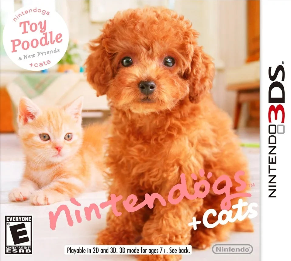 Cats: 3DS Nintendo New + Friends and Nintendogs Toy Poodle