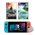 the of with Kingdom Zelda: Switch and 32GB of Bundle the The Console Nintendo of Wild Breath Legend Tears