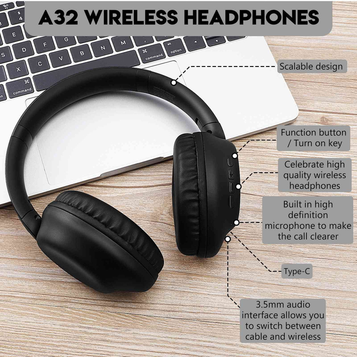 Bass Call Headphones UrbanX 628 Mic for HTC Deep Resolution phone Comfort High Ear Stereo Wireless with Earphones Audio Over Desire The Bluetooth Support Superior UX991