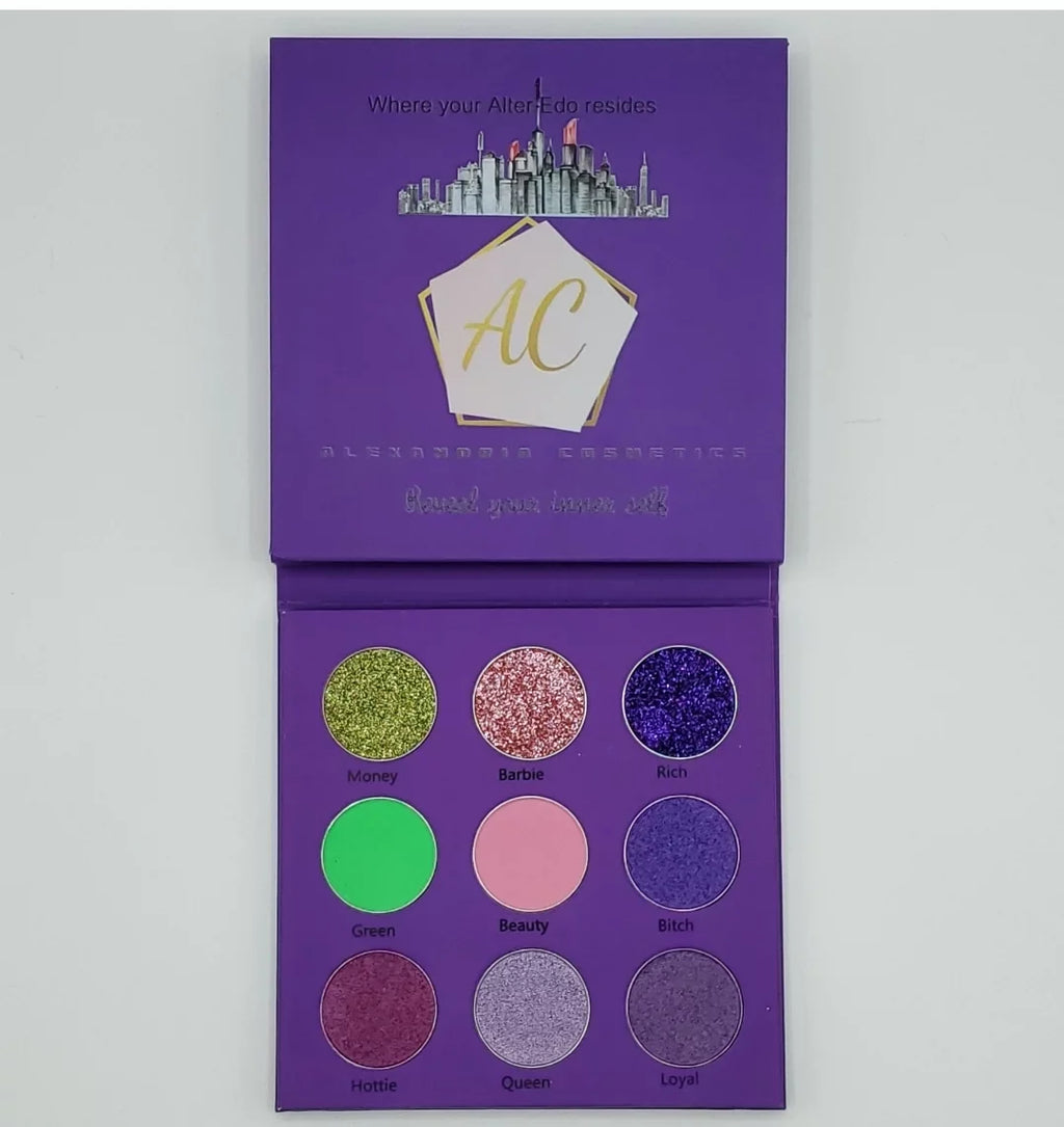 Cosmetics-Purple Eyeshadow Palette Alexandria