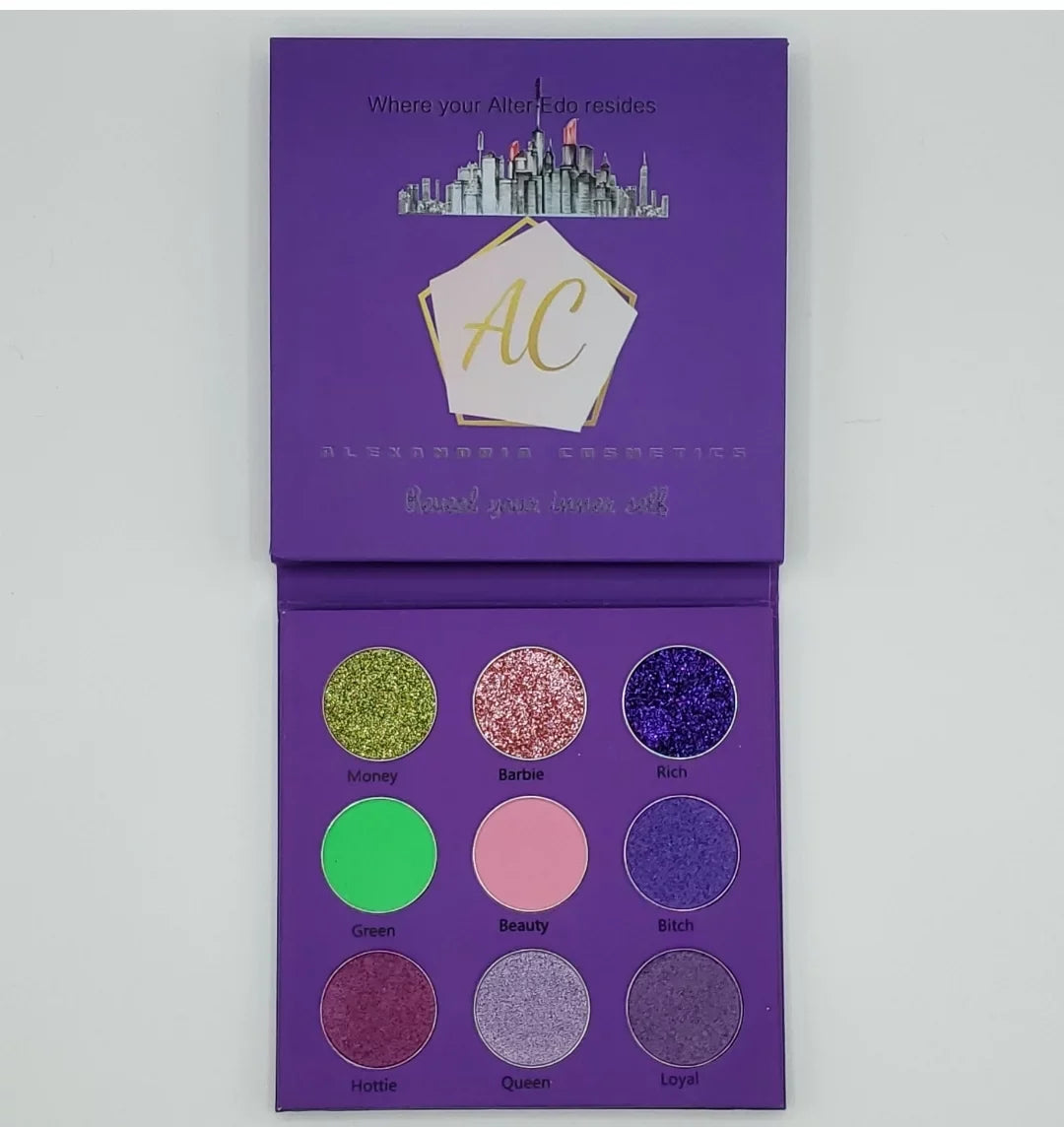Cosmetics-Purple Eyeshadow Palette Alexandria