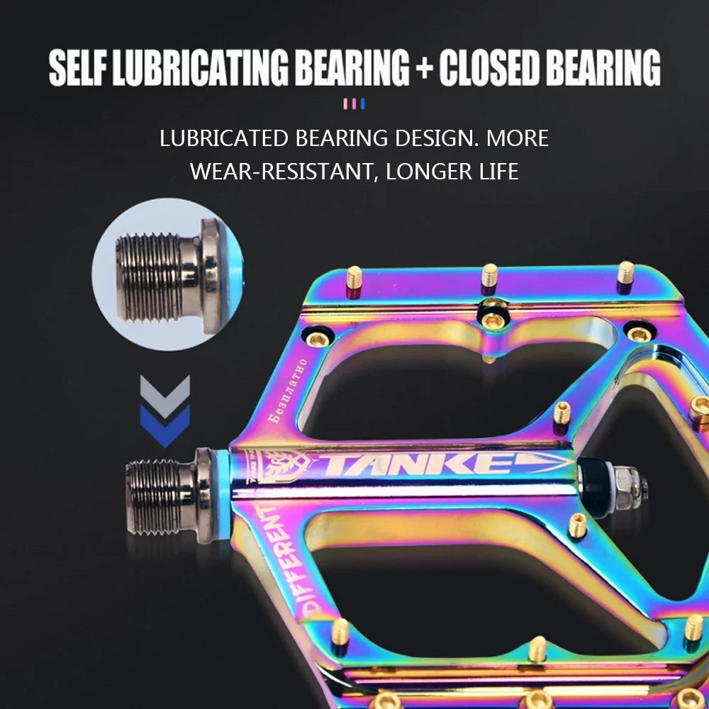 Colorful Cycling Nebublu Bike for Aluminium Pedals, MTB Non-slip Bike Adventures! Pedals Perfect Road -