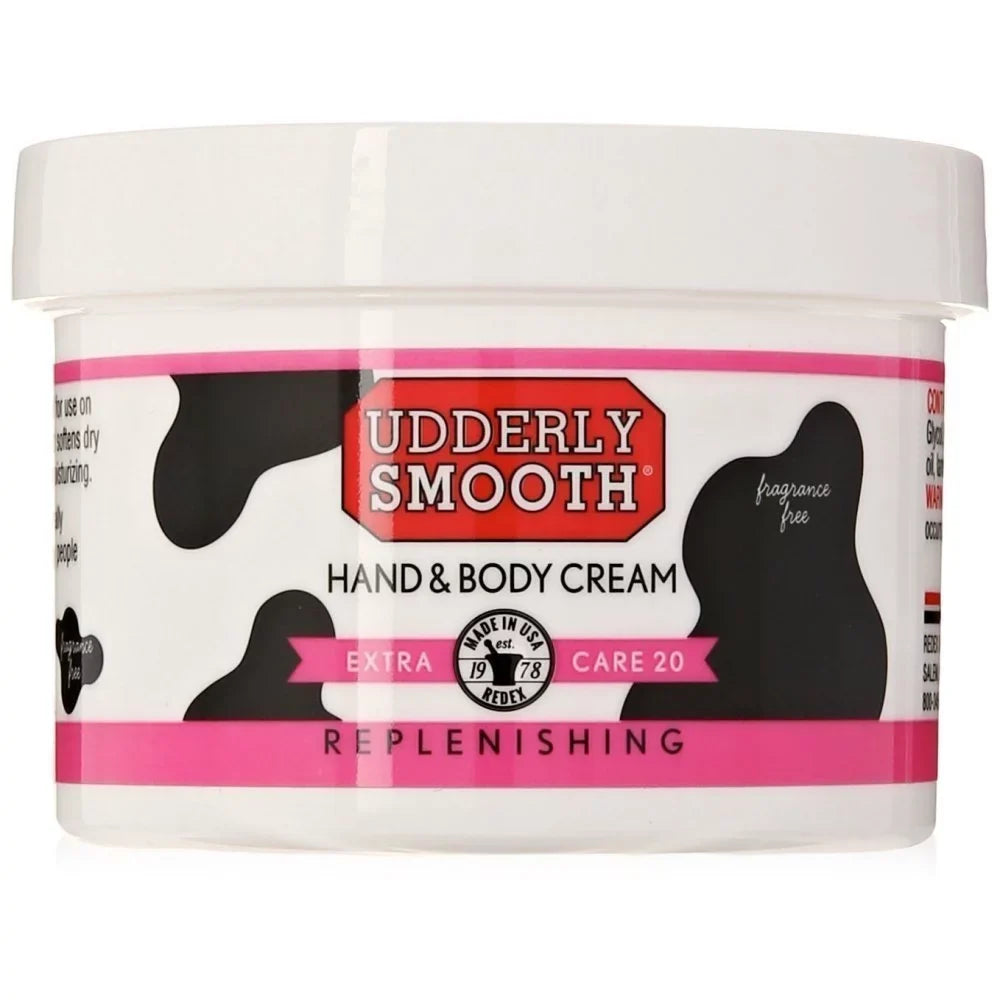 with 2 oz Udderly Replenishing, Cream Smooth Urea, 8 Pack 20% Care Extra