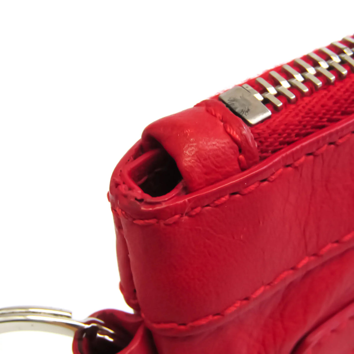 Red Clutch Bag Balenciaga Pre-Owned Leather Color 273022 (Good) Women's