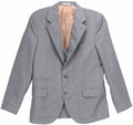 Wool US Cucinelli 50 Suit - EU 40 Grey Woven / Brunello Men's