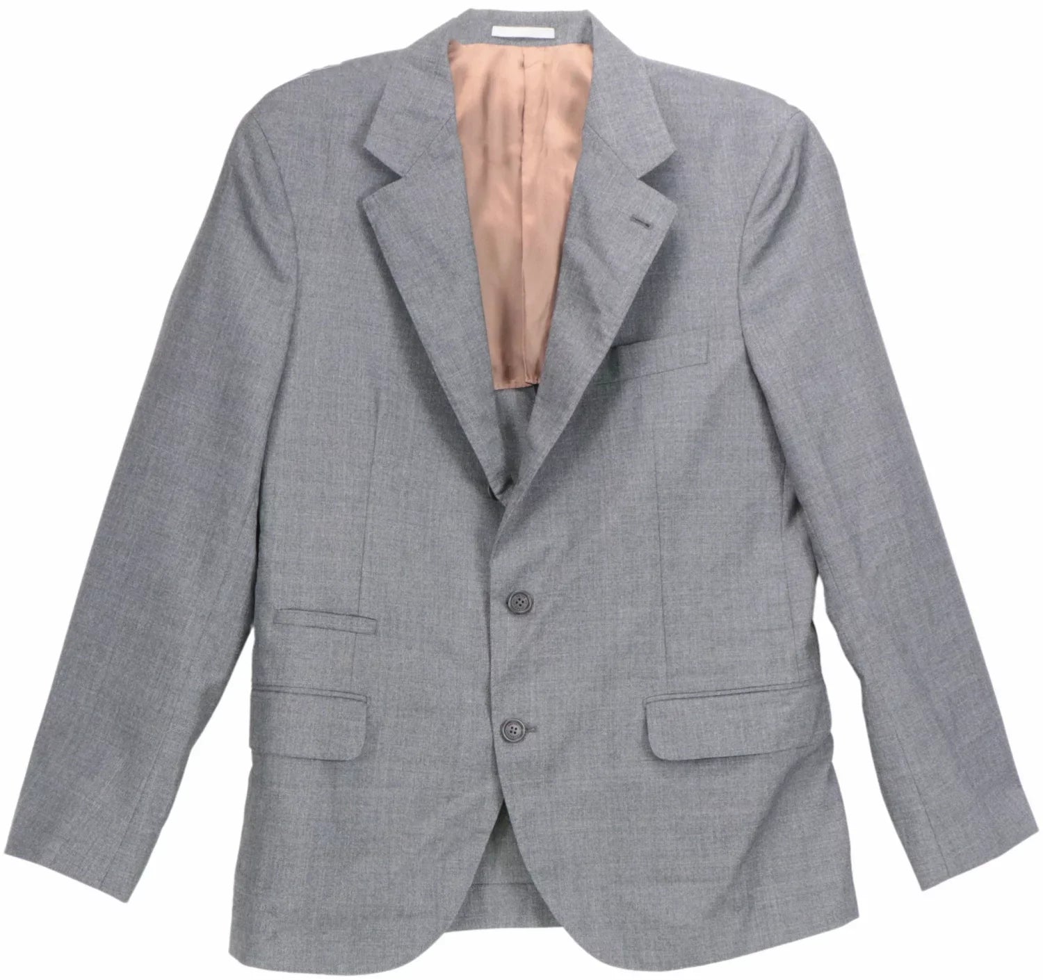 Wool US Cucinelli 50 Suit - EU 40 Grey Woven / Brunello Men's
