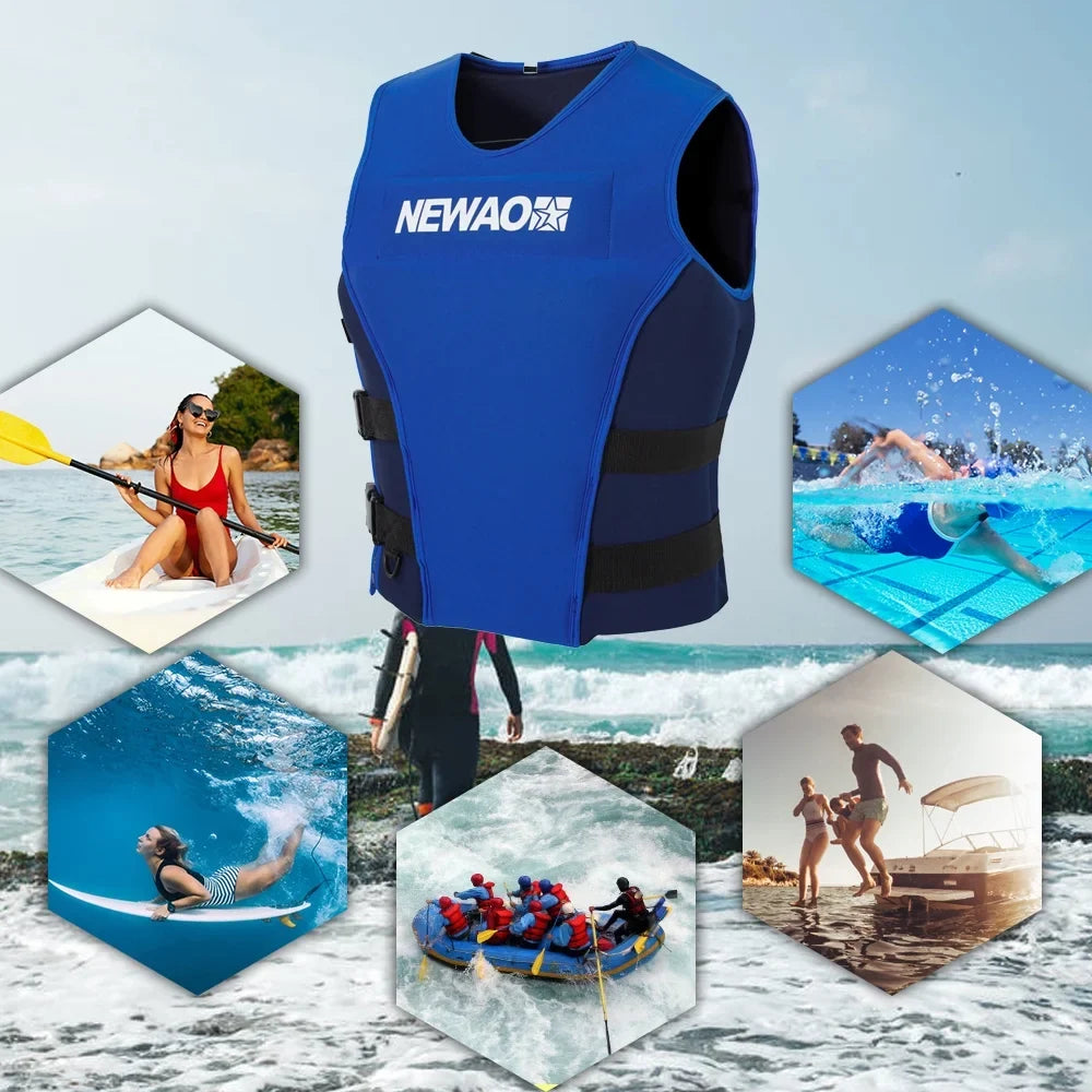 Safety Jacket, Sailing NEWAO for Float Water Skiing Neoprene and Suit