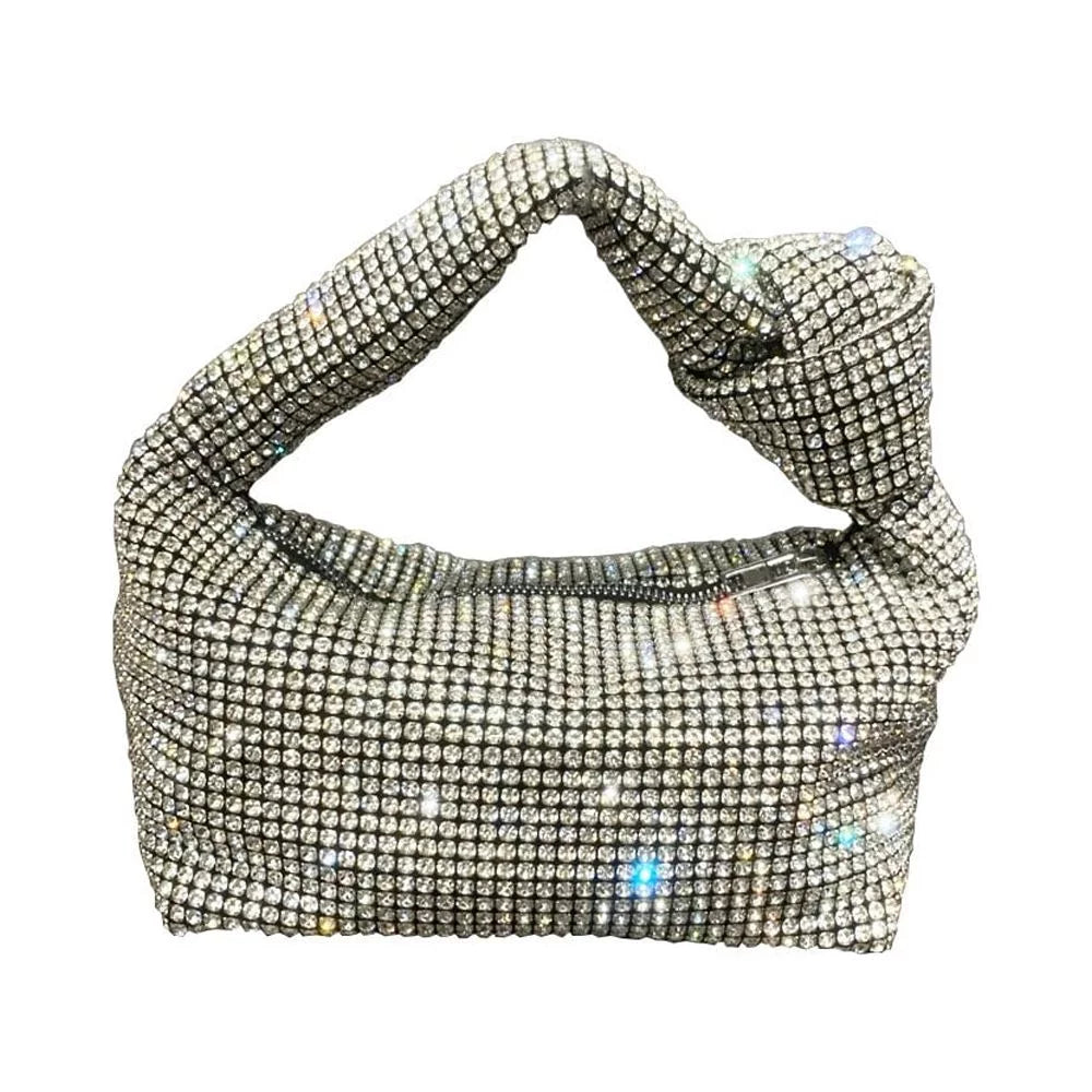 Rhinestones Women Dinner Handle for Handle Top Evening Prom Wedding Purses banquet Crystal Party silver and Christmas bag bag Elegant Bags Handbags
