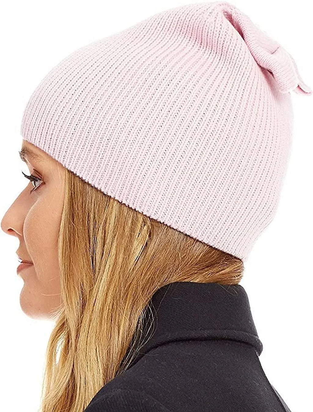 Beanie Bow Pink Spade Kate Solid