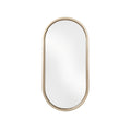 Elegant Oval Wall Mirror with Decorative Frame