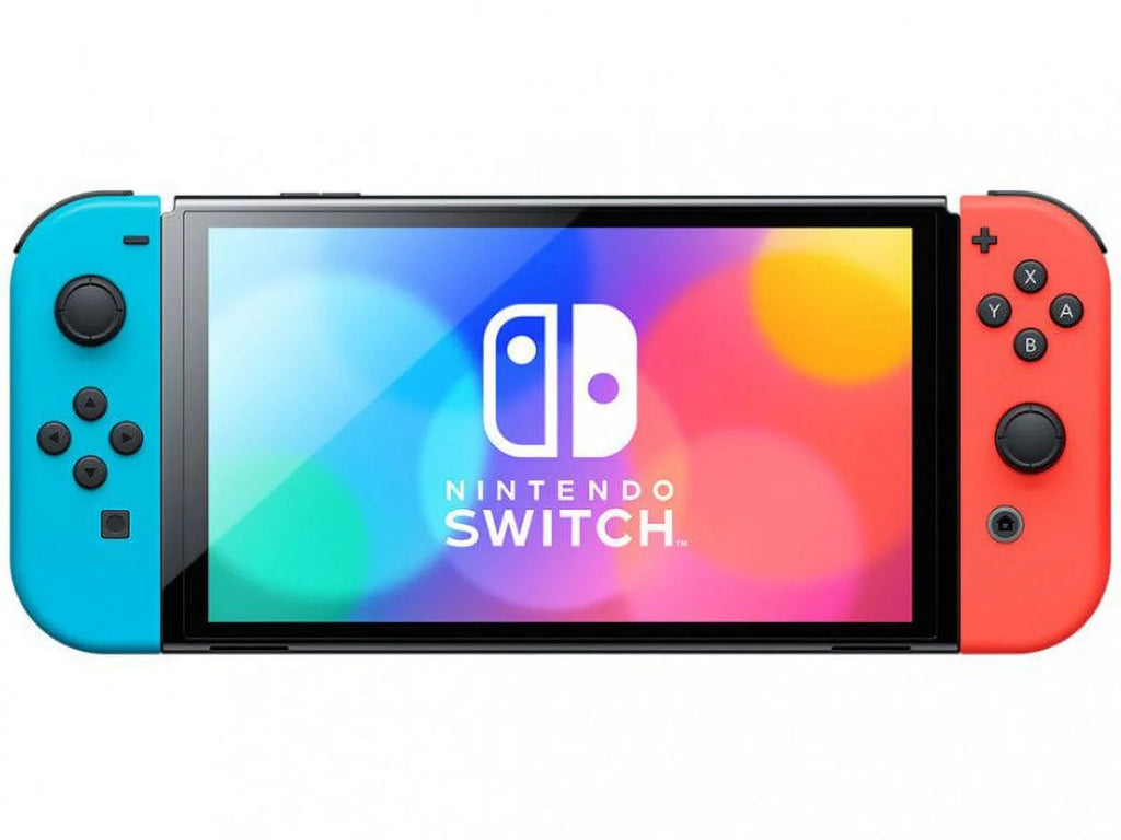 OLED Blue/Red with Nintendo Snap Game Neon Pokemon Switch
