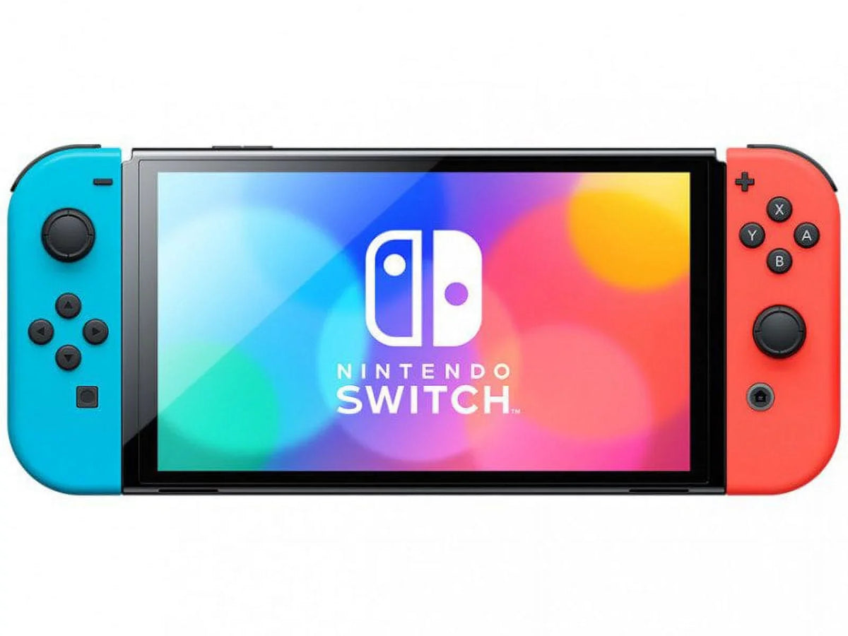 OLED Blue/Red with Nintendo Snap Game Neon Pokemon Switch