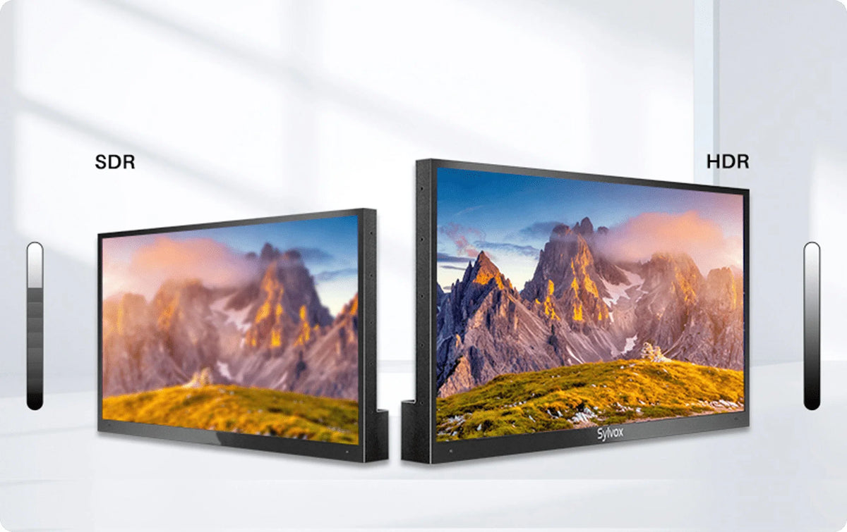 Restored Brightness, Smart Outdoor (Refurbished) TV, Bluetooth 55" Waterproof High Pool Outdoor APP, TV, SYLVOX 4K 2000nits UHD Support Series Outside Sun IP55 Full WiFi Built-in Television