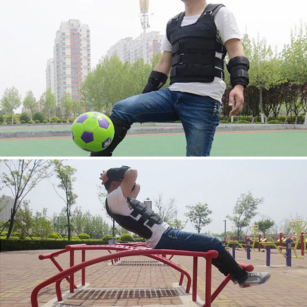 Oxford Adjustable Vest Cloth Strength Jacket Loading Weight (Empty) Training Loading Exercise 50kg Weighted Weight Max