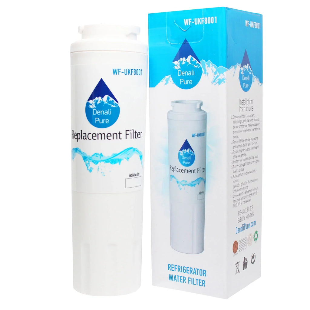 with KitchenAid 6-Pack Filter KFCS22EVBL5 Filter Refrigerator Cartridge for KitchenAid Water - Fridge Water 4396395 Compatible Replacement