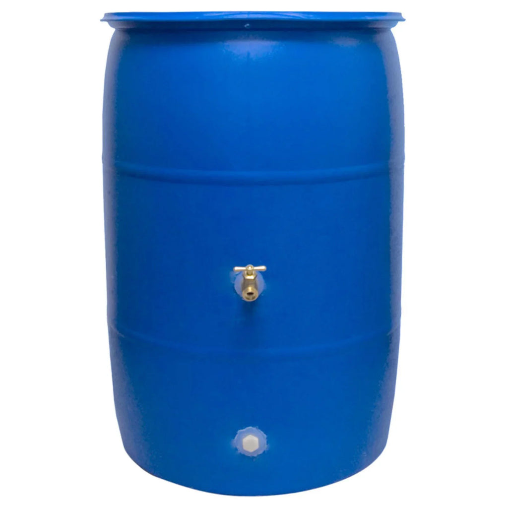 Ideas Good 55 Big gal. Blue Rain Barrel