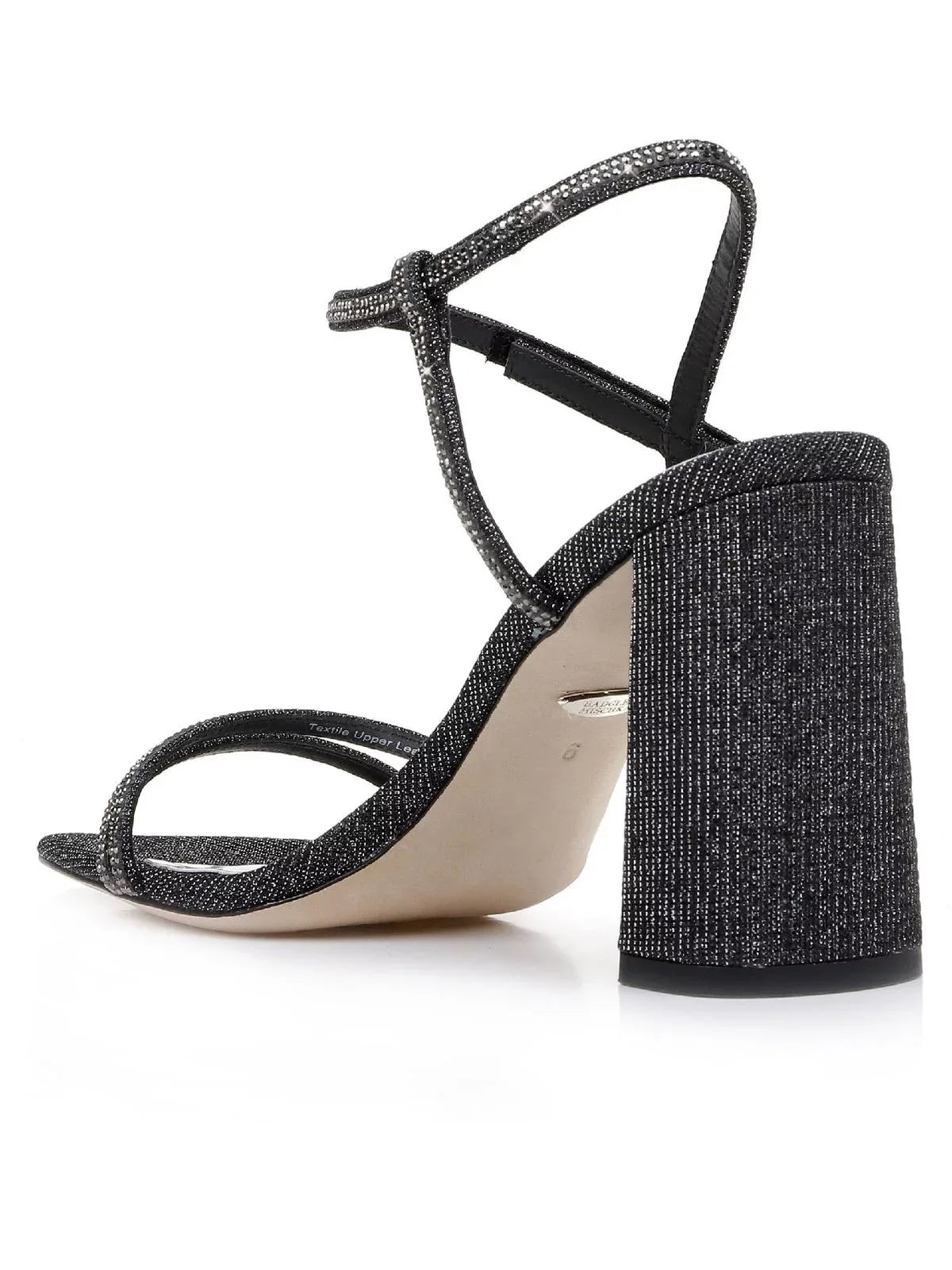 Heels Rebekah Shimmer Womens Strappy Mischka Block Badgley
