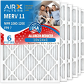 by 6 MERV MPR FPR WICKED 11 USA Air & CLEAN 1200 Furnace 10x24x1 Premium Pleated FILTERS Electrostatic Filter 10x24x1 Conditioner Filters Made 1000, Pack to Comparable Filter AIR. AIRX Air MPR 7 HVAC