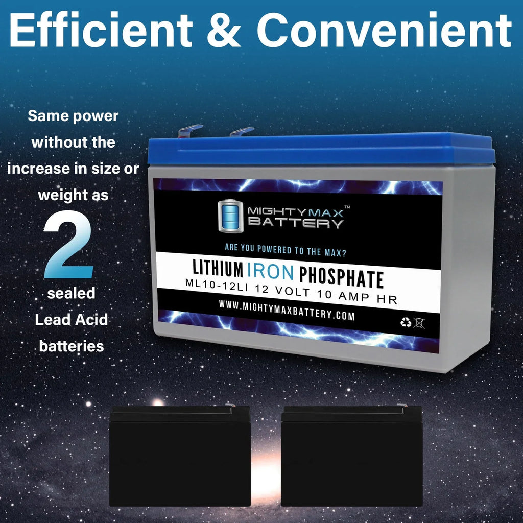 12V Replacement with 3 Battery Marcum Lithium 10AH Pack - VX-1Pro Compatible