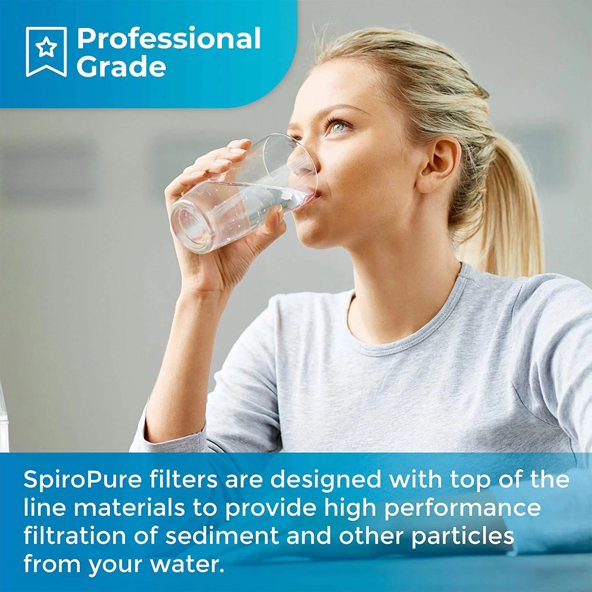 (8 Pack) 30 4.5" Filter Micron 10 Pleated Polyester x Cartridge, SpiroPure