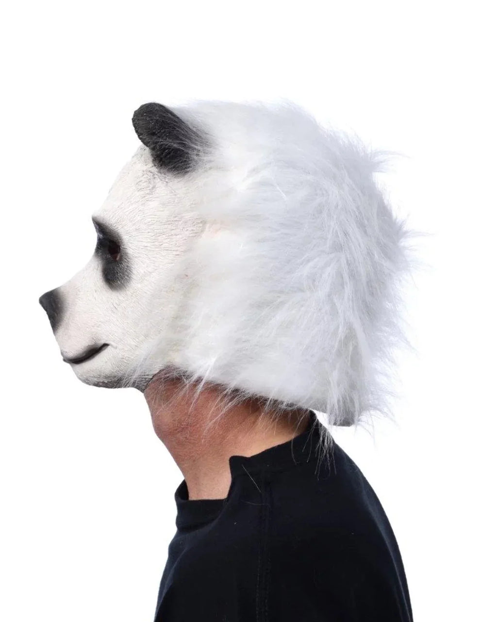 Panda Bear, Black Cute Bear and Mask White
