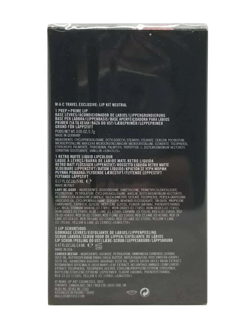 Kit Neutral MAC Lip Exclusive Travel