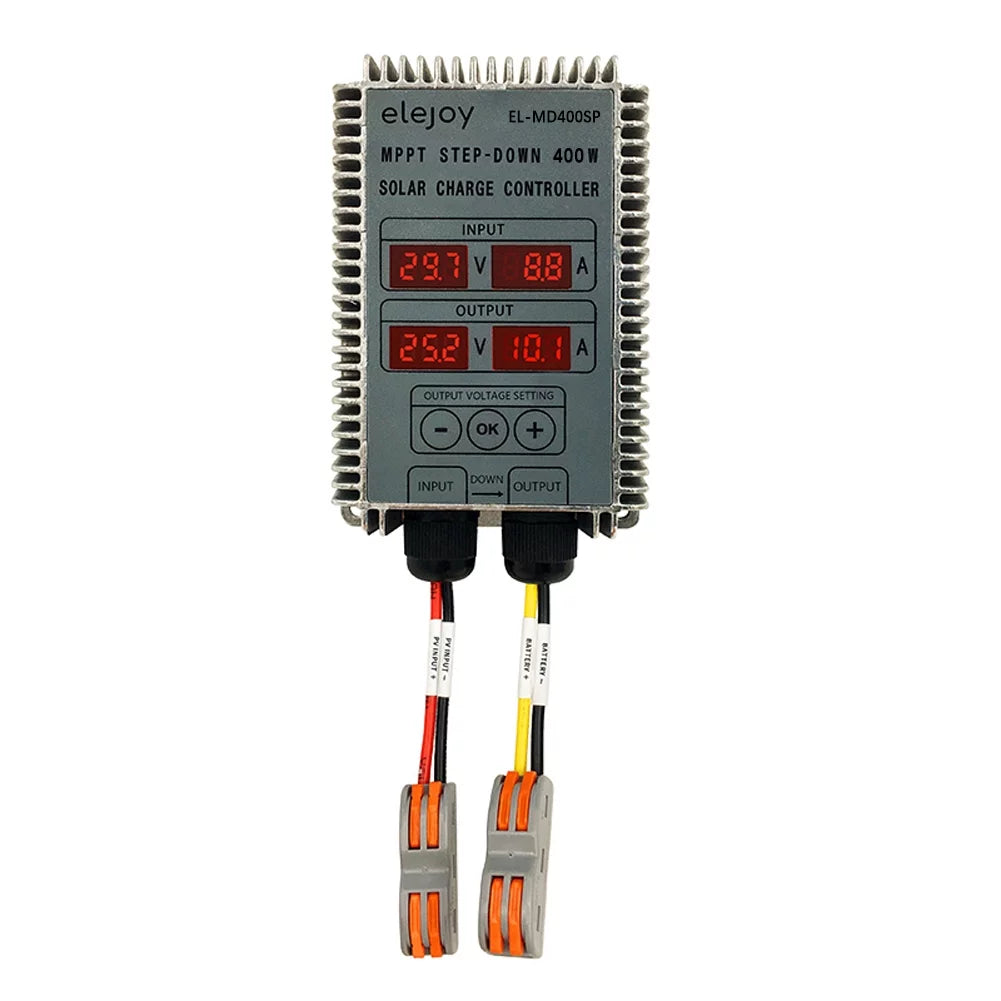 Controller Voltage Adjustable Mppt Waterproof Dustproof 200W/300W/400W Led Display Output Tracking Step-Down Battery 10~30V Recharging (Optional) Tomshoo Real-Time Solar
