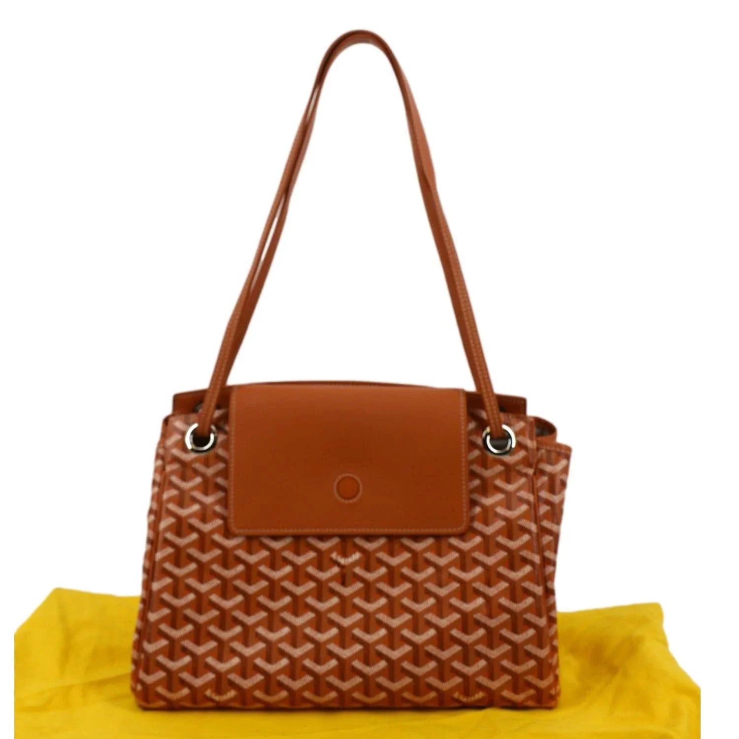 GOYARD Rouette Orange Pre-owned Shoulder Soft Bag Canvas