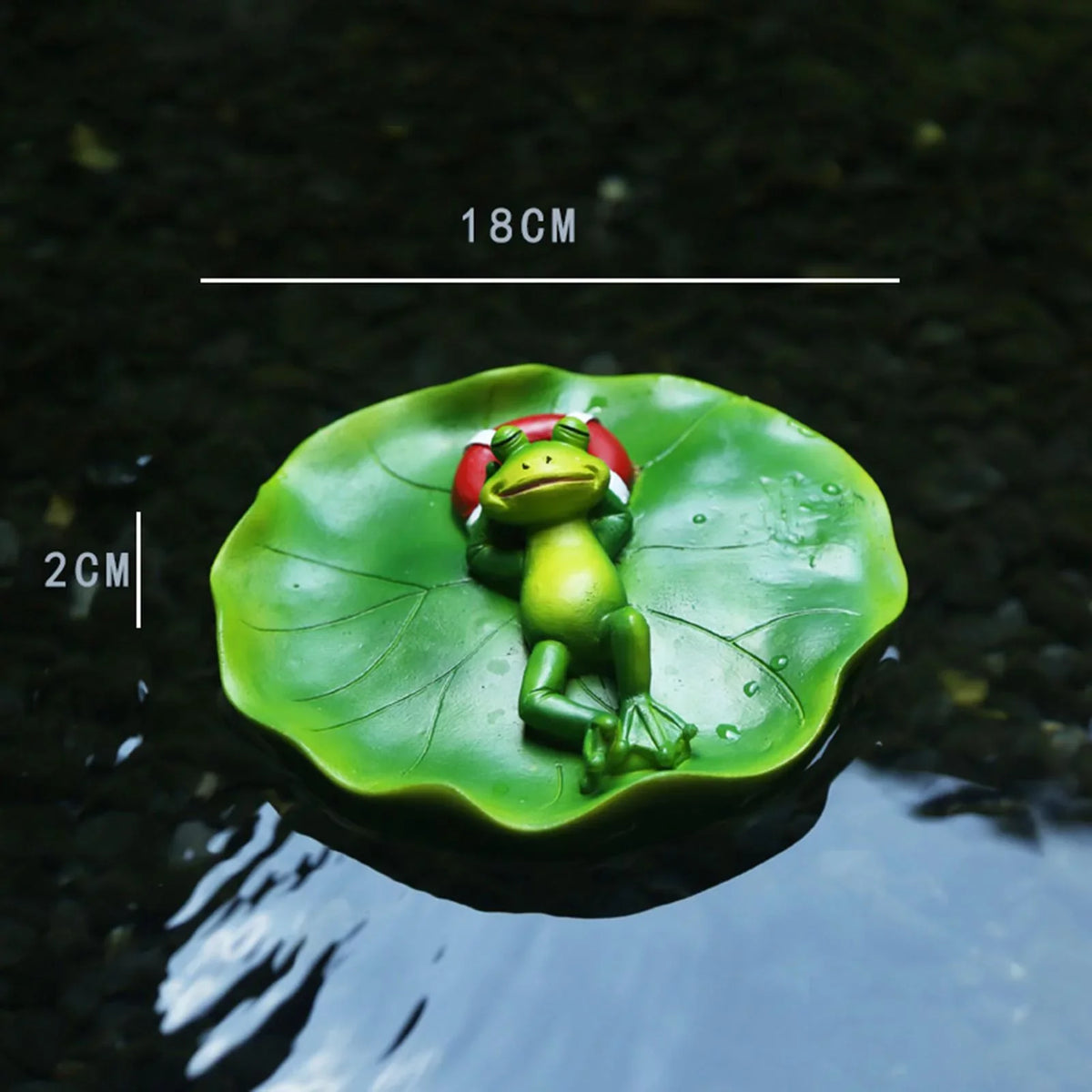 Decor Pool Ornament for Animals Office Tabletop DIY Water Simulation Crafts Frog Floating Accessories Statue Figurine Shelf Garden