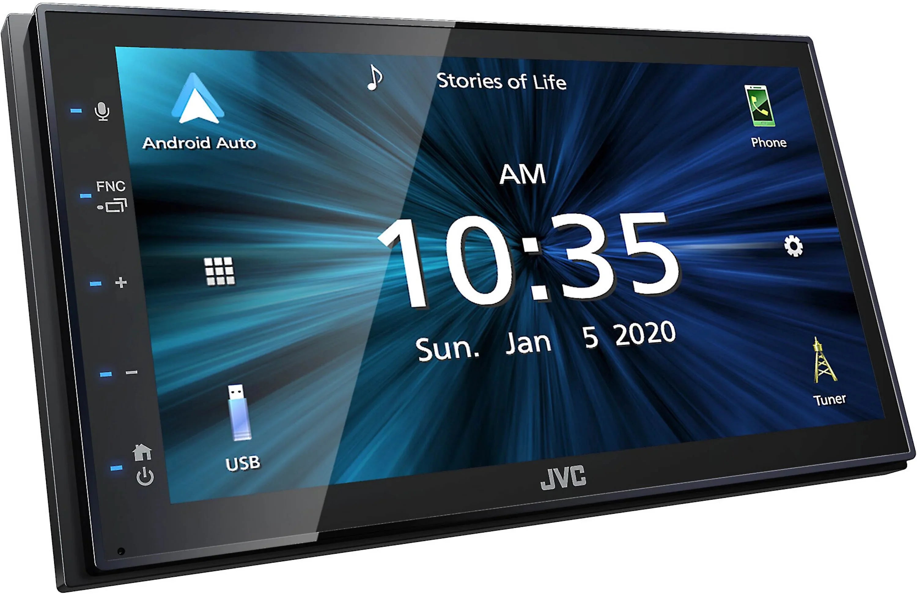 Holder CAM600 Receiver Phone Rearview fixed Magnet Multimedia 6.75" KW-M56BT Digital JVC & Monitor+Absolute Touchscreen Camera w/