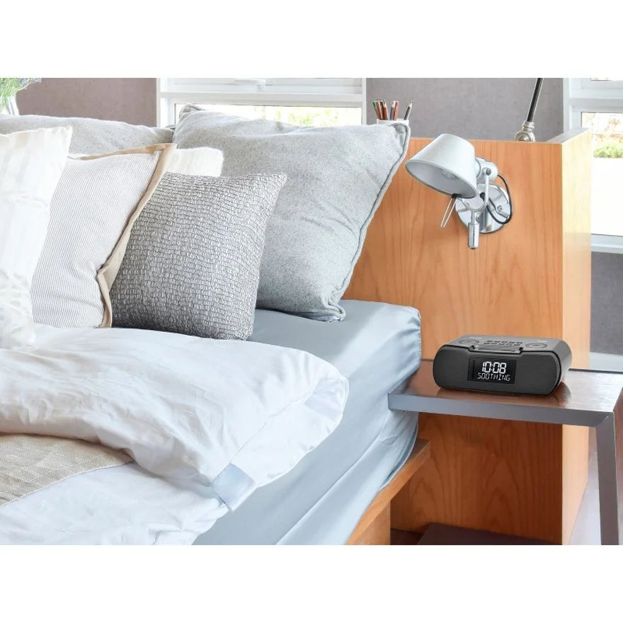 Clock Radio Sangean Display Am/Fm Lcd Atomic With Rcr22