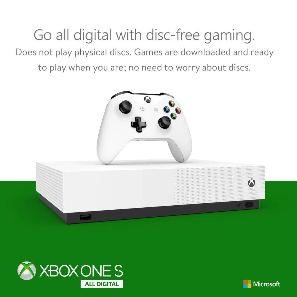 S NJP-00024 One Xbox All-Digital 1TB Gaming), Edition Microsoft (Disc-free Console White,