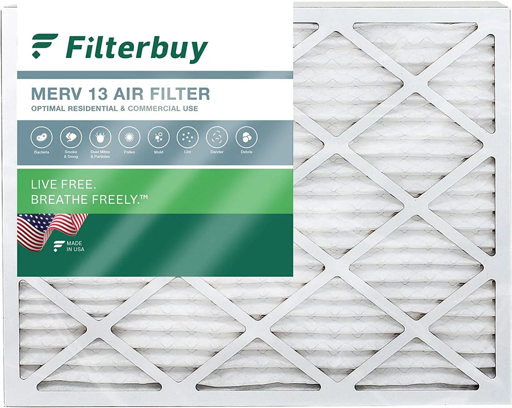 Air Pleated 18x25x2 MERV Filterbuy Filters AC Furnace (1-Pack) 13 HVAC
