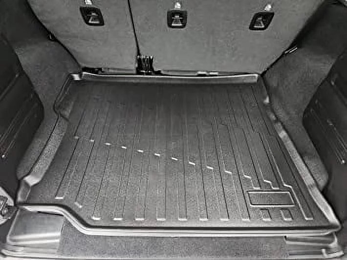 Mat Mat 4 3D Fit Liner Liners Unlimited for Jeep Trunk Trunk Cargo All-Season Sahara Doors Laser 2019-2023 Premium Custom - Wrangler Car Rubicon (JL) Cargo Shaped - Black Sport - Measured