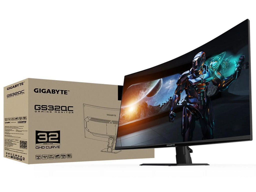 Time, Monitor, Port HDMI Response Gaming GS32QC VA Display, 165Hz 2560x1440 Ready, (MPRT) GIGABYTE 1x 1.4, 2.0 1440P HDR 2x 1500R 31.5" Display Curved 1ms