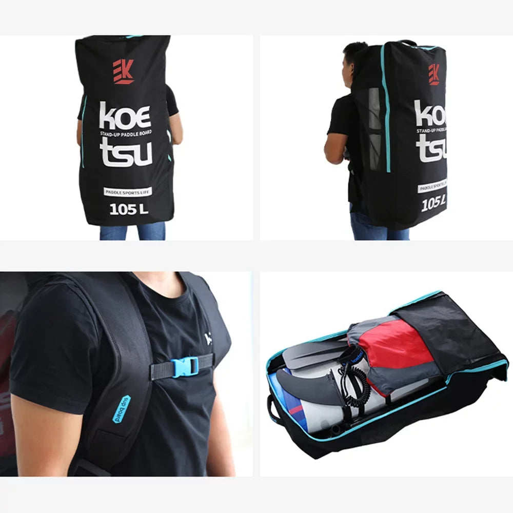 Bag KOETSU Inflatable Board Paddleboard 105L 80L/ Shoulder Travel for Carrying